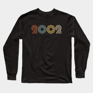 2002 Birth Year Retro Style Long Sleeve T-Shirt